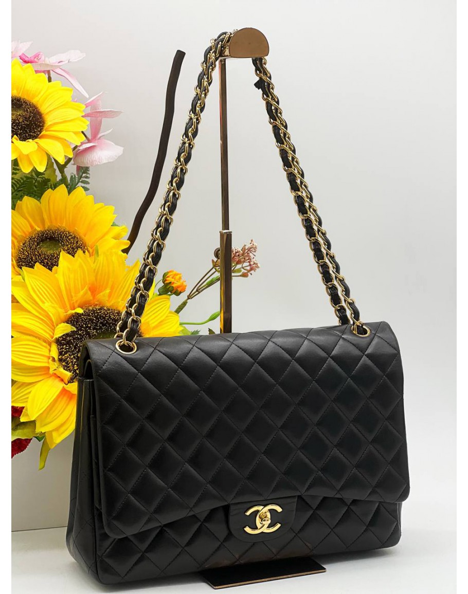 CHANEL DOUBLE FLAP CLASSIC MAXI FLAP BAG